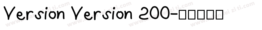 Version Version 200字体转换